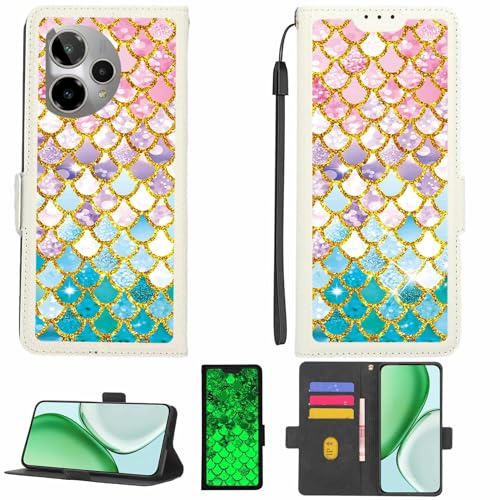 Kinetijy fodral kompatibelt med Cricket Icon Pro 2026 fodral skyddsfodral [med 9H hårdhet HD skyddsfolie] [RFID-blockering][Guldglitter lysande] LPT-YL