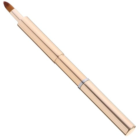 Alipis Pinceau à Lèvres Applicateur Confortable Portable en Aluminium Fibres Synthétiques Rétractable pour Maquillage des Lèvres en Voyage Extérieur