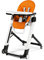 Peg Perego Siesta Follow Me - Arancia - Design-Hochstuhl mit Baby-Liegefunktion und Stop&Go-System mit Memory-Funktion, Lederimitat-Bezug, orange