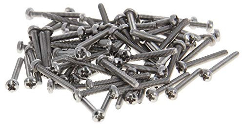 MroMax M2 x 16 mm Maschinenschrauben, Kreuzschlitzschrauben, 304 Edelstahl, Befestigungsschrauben, 60 Stück