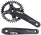 ZTZ Mountainbike 170 mm Vierkant-Kurbelgarnitur mit 104 BCD 32/34/36/38T Kettenblatt, MTB-Kurbel aus Aluminiumlegierung, rundes Kettenblatt und Kurbel, passend für Shimano, SRAM, FSA (38T, Schwarz)