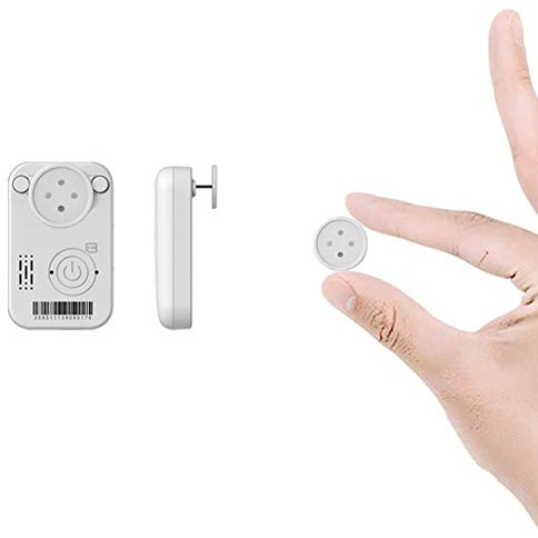 BYZJYJY GPS tracker button finder locator tamper-proof tracking device for kids, boys, girls, pets, old age, anti-lost electronic fence, hidden anti-lost, real-time precise positioning,White