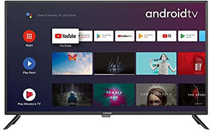 Bauhn BN43UHDS22UK 43 Inch 4K UHD Smart Android TV - with Freeview Play, YouTube, Netflix, Chromecast built-in - HDMI, USB, Bluetooth - Black (2022 model)