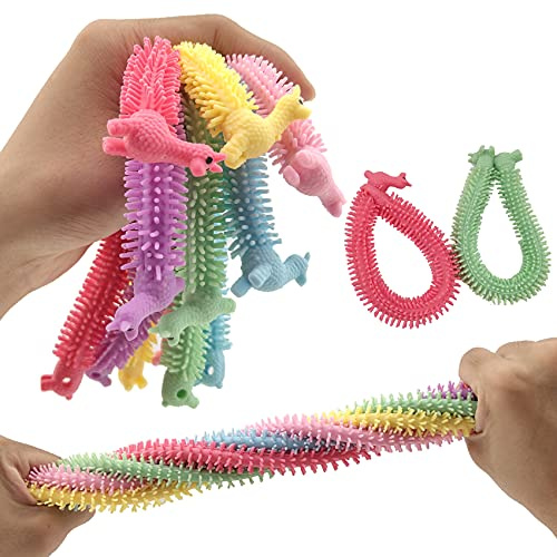 Zayin Fidget Fidget Noodles Giocattolo Elastico per Unicorno Giocattolo sensoriale Unico ADHD sensoriale Ideale per Bambini e Adulti con ADD ADHD OCD o autismo (Alpaca)