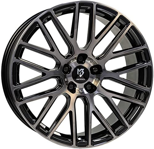 Jante MB Design KV4 8.5Jx19 ET42 5x120 Rauchschwarz glänzend poliert compatible avec VW Amarok T5 T6.1 T6