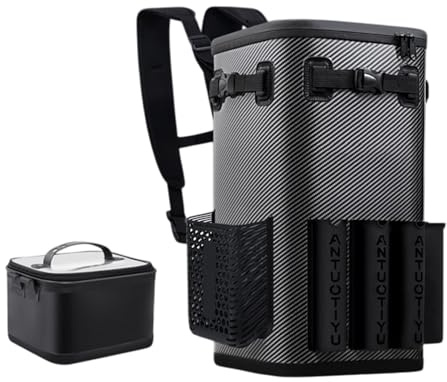 Tackle Box-ryggsäck – vattentät fiskeväska med spöhållare 49 liter | fiskeryggsäck – multifunktionell fiskeryggsäck, fiskeryggsäck för fiske, camping, vandring, 9 Rod Slot, riferimento alla