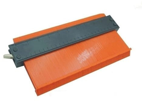 Contour Gauge Profile Shape Measuring Tool with Lock 10 Inch/25cm Extra Wide, Woodworking Carpet Tiles Laminate Flooring Duplicator Marking Adjustable