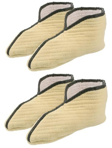Abaodam 2 Pares de Calcetines Térmicos de Lana para Hombre y Mujer, Forro Cómodo para Botas de Nieve y Pesca, Aislamiento Térmico para Deportes al Aire Libre y Clima Frío