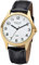 Regent 11100293 Quarzuhr schwarz, Lederarmband, Herren