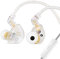 LINSOUL TANGZU Wan'er S.G HiFi 10mm Dynamischer Treiber PET-Membran In-Ear-Kopfhörer mit Ergonomischer Form, Abnehmbares Versenktes 2Pin OFC Flechtkabel für Musiker DJ Bühne(Weiß,Mit Mikrofon)