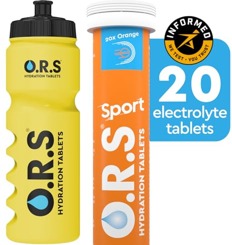 O.R.S Sports and Bottle Bundle | 1 tube of Sport Orange + 1 Sports Bottle