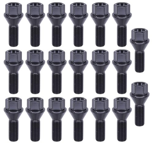 Radbolzen Radschraube Felgenbefestigung Kegelbund M12x1,5 Radmutter für Laguna 2 Logan Megane 3 Megane 4 Grand Modus Sandero Scenic 2 Scenic 3 Symbol Talisman Thalia Twingo 3 Twingo II Twizy Wind