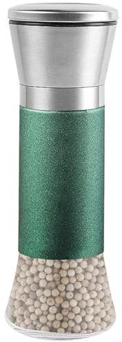 Jubilofex Macinapepe , macinapepe manuale, regolabile, macinino per spezie – bottiglia per macinazione manuale, pepe e per sale marino, cumino, pepe