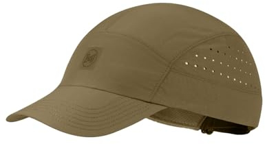 Buff®| Gorra Speed Ligera, Plegable, Materiales reciclados, Proteccion Solar UPF 50, Running, Correr, Deporte Hombre Mujer L/XL Khaki