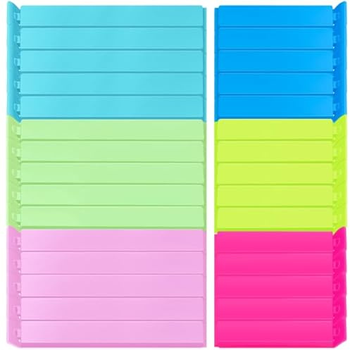 Caianwin Lot de 30 clips de fermeture pour sacs 6 couleurs 2 tailles | Pinces de fermeture en plastique de 11/8 cm pour sacs, collations, sacs et sacs de congélation