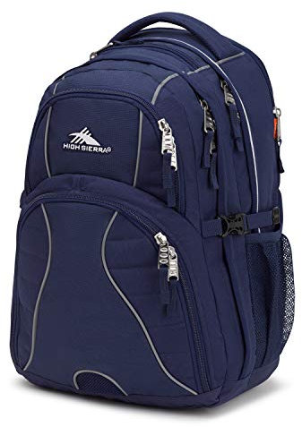 High Sierra Swerve Laptop Backpack, True Navy, 19 x 13 x 7.75-Inch