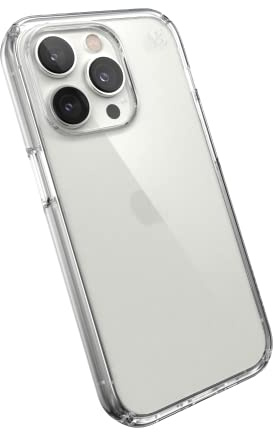 Speck Presidio Perfect-Clear - iPhone 14 Pro Hülle mit Microban-Beschichtung (klar)