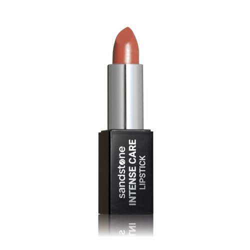 Sandstone Scandinavia Pflegender Lippenstift Koralliges Nude – Hochpigmentiert & langanhaltend – Hypoallergen, pflegend & feuchtigkeitsspendend – Für empfindliche Lippen (40 Coral Beach)