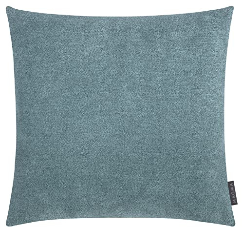 MAGMA Alfa Kissenbezug 50x50 cm - Petrol,- samtig weich kuscheliger Velour Look, rechteckiger Kissenbezug, für Wohnzimmer, Schlafzimmer, Büro und Gästezimmer Waschbar