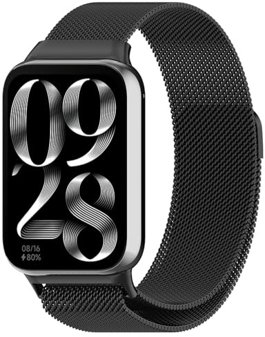 SUGARJAR Metallarmband kompatibelt med Xiaomi Redmi Watch 4/Xiao mi band 8 Pro, magnetiskt ersättningsarmband för Xiaomi Redmi Watch 4/Xiao mi Band 8 Pro för kvinnor och män