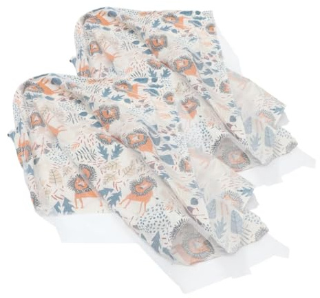 KAILIKETIY 2pièces Écharpe Allaitement Coton Ajustable Couverture Pour Allaitement Discrète Et Multifonctionnelle Pour Mamans Et Bébés