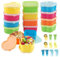 15 Piezas Recipientes Pequeños de Plástico para Congelación, Tapers para Comida Hermetico Pequeño, Disponible en Tres Formas Recipiente Pequeño, para Almacenamiento de Alimentos, Aperitivos y Frutas