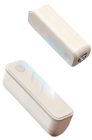 KZARYVEXIS Chauffe Mains Rechargeables 2 en 1, Chaufferette Électrique et Magnétique, 6000mAh avec 3 Niveaux de Chaleur, Charge USB-C pour Camping, Randonnée et Plein Air, Cadeau Homme Femme (Beige)