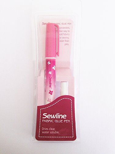 Sewline Stoffklebestift mit doppelter Nachfüllpackung, EPP, nadelloses Nähen und Papieranheften, trocknet klar