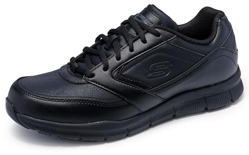 Skechers Men's Nampa Food Service Shoe, Black, 11.5