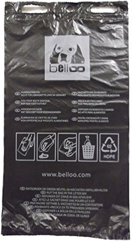 BELLOO 1000 Hundekotbeutel Made IN Germany ca.20x33cm Recycling-HDPE. Achtung: SOG. 'abbaubare' Beutel sind laut Umweltbundesamt Keine Alternative!