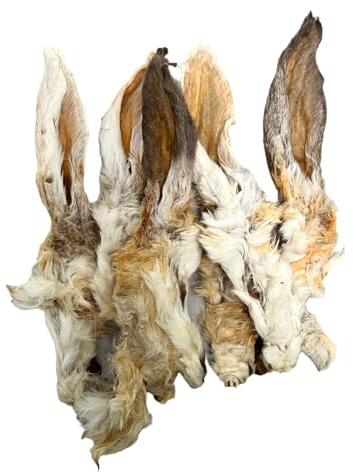 Farrado | Kaninchenohren mit Fell | fettarmer Kausnack für Hunde 200g