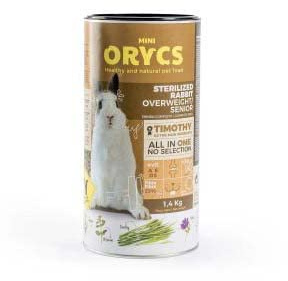 Miniorycs Alimento Natural para Conejo Esterilizado y Sobrepeso 1.4 kg 1400 g