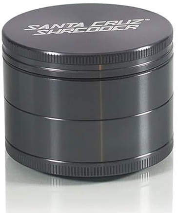 Santa Cruz Shredder Herb and Spice Grinder Made in USA (Large (2.7 Inch), Grey)