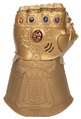 Marvel Avengers Infinity War elektronischer, Goldener Fausthandschuh mit Lichteffekten und Geräuschen, interaktives Spielzeug für Kinder ab 5 Jahren, Coole Ergänzung zu einem Halloween-Kinderkostüm