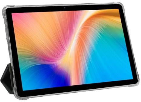 VASOUN 10 inch Tablet, Android 14 Tablets with 32GB, 6000mAh, Tablet PC with Octa-Core Processor, 5GHz WiFi, Dual Camera, Bluetooth, Tablets with Case (White)
