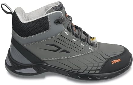 Beta 7274G, Chaussures Hautes de Sécurité FitEVOLUTION en Nubuck Hydrofuge, Chaussures de Travail Anti-perforation avec Support de Stabilité au Talon, Taille EU 47, 650g