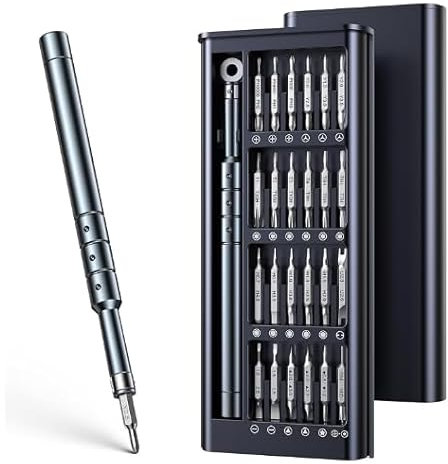 Arvoni 48 en 1 Kit de Tournevis de Précision, Mini Tournevis Magnétiques avec Torx T1 T2 T3 T4 T5, Etoile P2/5/6, Triwing Y000 pour la Réparation de Phone, Tablette, Caméra, Montres, Lunettes