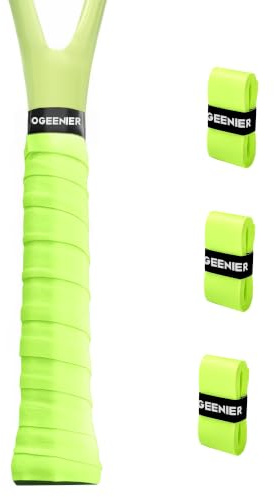 Ogeenier 3/6/12-pack greppband tennisracket halkskydd och anti-svett | Unisex overgrip, mjuk och halkfri, naturligt grepp, lämplig för tennisracket, badmintonracket, squashklubba, padel