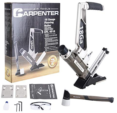 Carpenter Air Tools CFL4518-18 Gauge L Cleat Flooring Nailer with Mallet