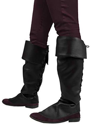 Black Pirate Boot Covers