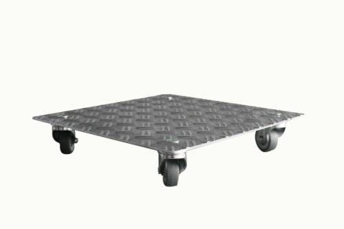 Pflanzenroller AluGrip-V200 bis 200kg Blumenroller Untersetzer Indoor Outdoor (Aluminium Duett 3,5/5mm, 300x300mm)