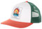 IRIEDAILY Baseball-Cap Unisex - Stonefinger Meshcap in Orange Green, One Size