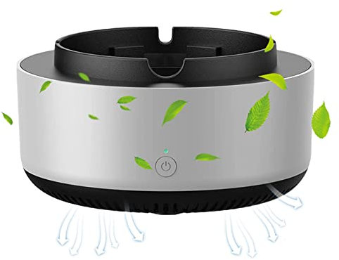 Cenicero Comedor de Humo, Ceniceros Sin Humo Para Cigarrillos Interior, Cenicero purificador de aire con filtro para interior y exterior, hogar, coche Gimocool