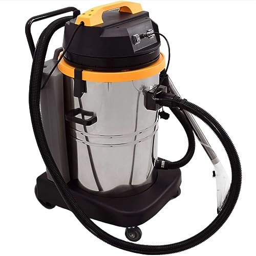 Syntrox Industrie Waschsauger Catixa, Kraftvoller Teppichreiniger, Mehrzwecksauger, 2000 Watt, 60 Liter, Tiefenreinigung, Edelstahlbehälter, Wassertank 16 Liter