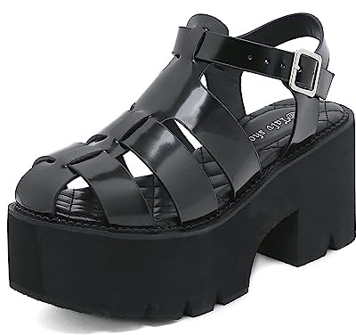 ZhiQin Gladiateur Parti Classique Femmes Sandal Plate-Forme Goth Chunky Talon Chaussures D' été Sandales