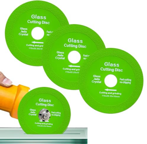 Rock Slab Grinding Disc, 3PCS Glass Cutting Disc, for Angle Grinder, Rock Slabs, Ceramics, Glas, Marble Tiles, Granite (100X15X20mm)