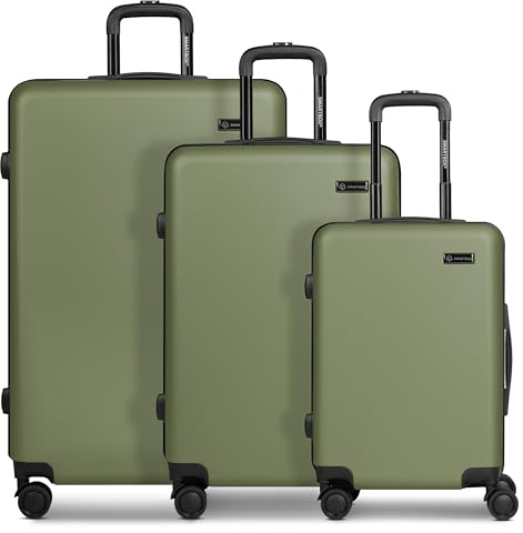 Smartbox set valigie rigide 3 pezzi trolley cabina media grande 4 ruote girevoli leggere e resistenti Edition 05