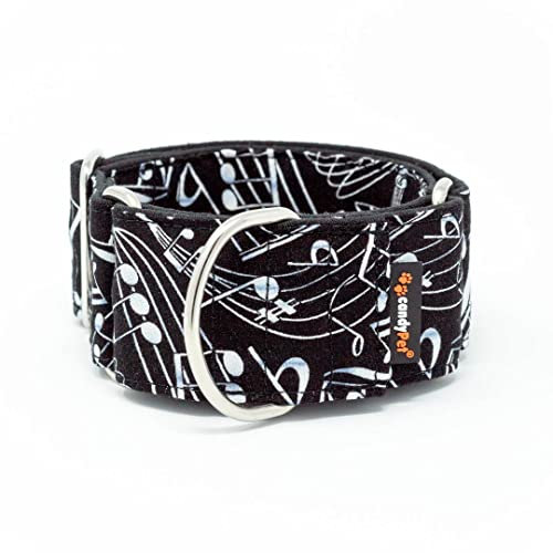 candyPet® Martingale Dog Collar - Music, M