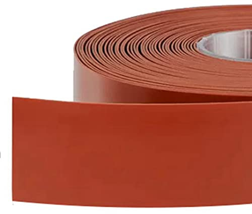 LMS Red Heat Resistant Silicone Rubber Strips Sheet Flexible High Temp 60A, No Adhesive, for Gaskets, Seals, Pads, Bumpers (4inchx3.3'x1/8inch) (LMSTF0032)