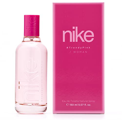 Nike - Trendy Pink 150 ml, Colonia Mujer, Perfume Formato Spray, Eau de Toilette Natural y Femenina, Aroma Floral, Fragancia Fresca, Juvenil y de Larga Duración